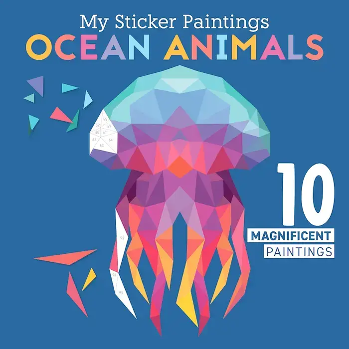 Ocean Animals Sticker by number book