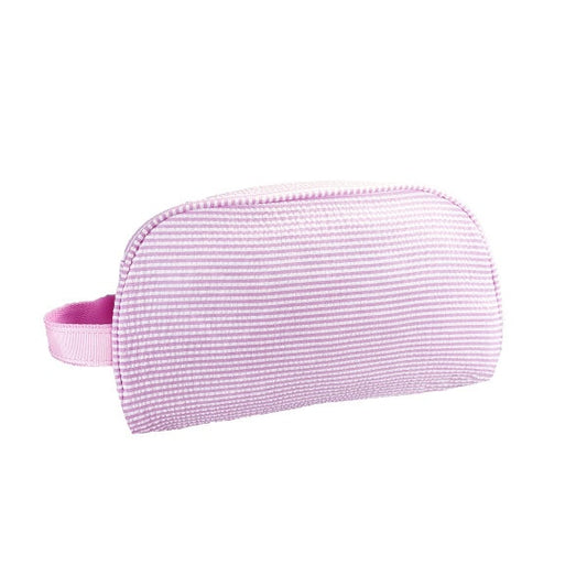 Pink Seersucker Toiletry Bag