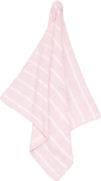 Angel Dear Striped Pink Chenille Blanket