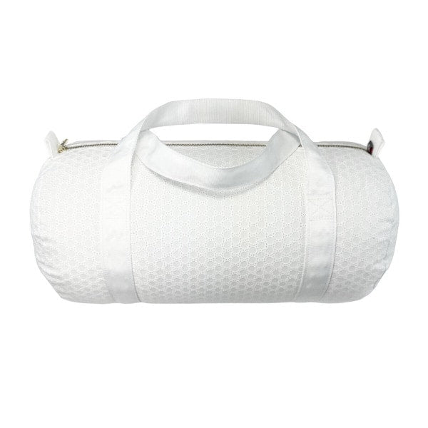 White Eyelet Duffel