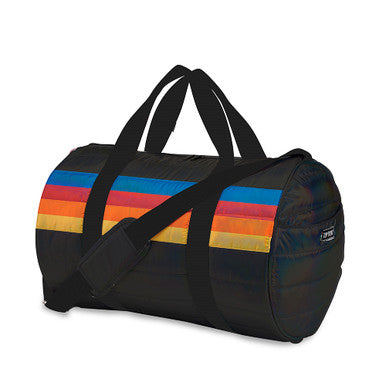 Retro Stripes Puffer Duffel