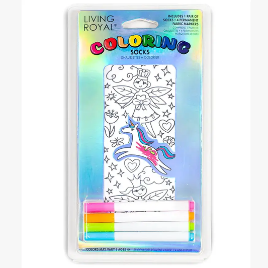 Color Your Own Fairy Princess Socks