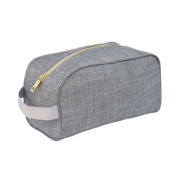 Grey Chambray Toiletry Bag