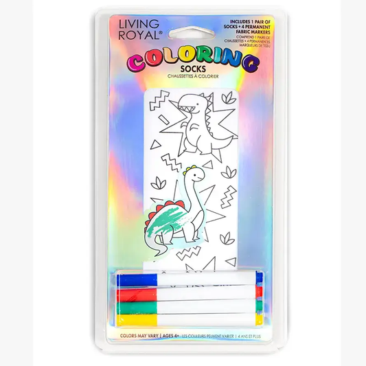 Color Your Own Dino Socks