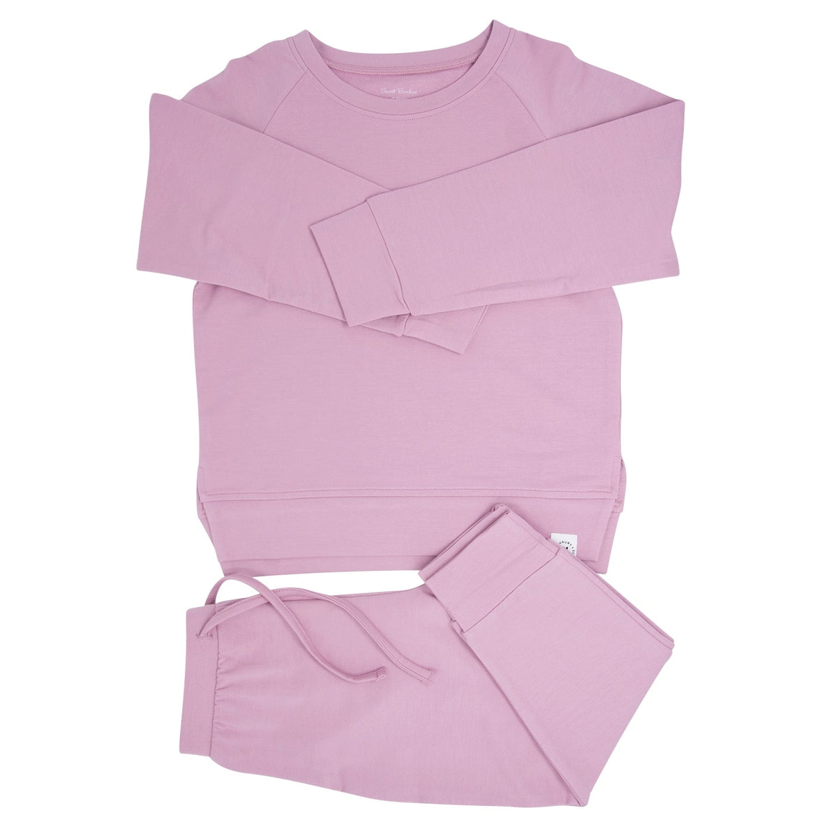 Petunia Pink Crew Neck Jogger Set