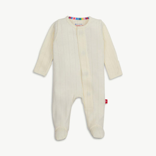 Magnetic Me Tofu Lines Pointelle Onesie